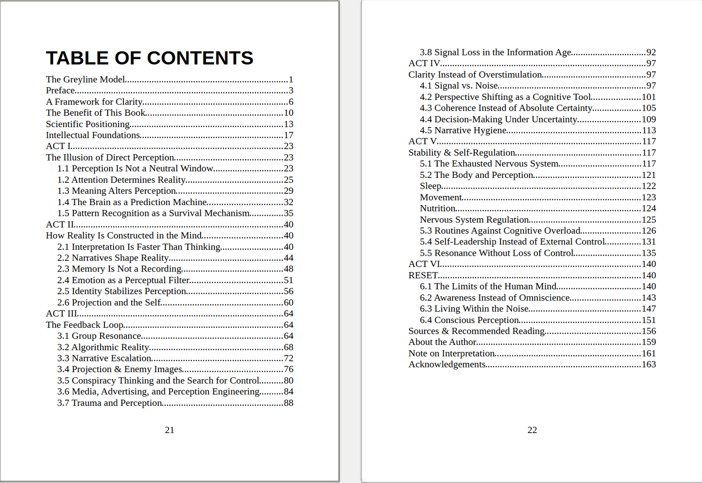 GREYLINE – Perception, Meaning, and the Construction of Reality (Digital PDF)